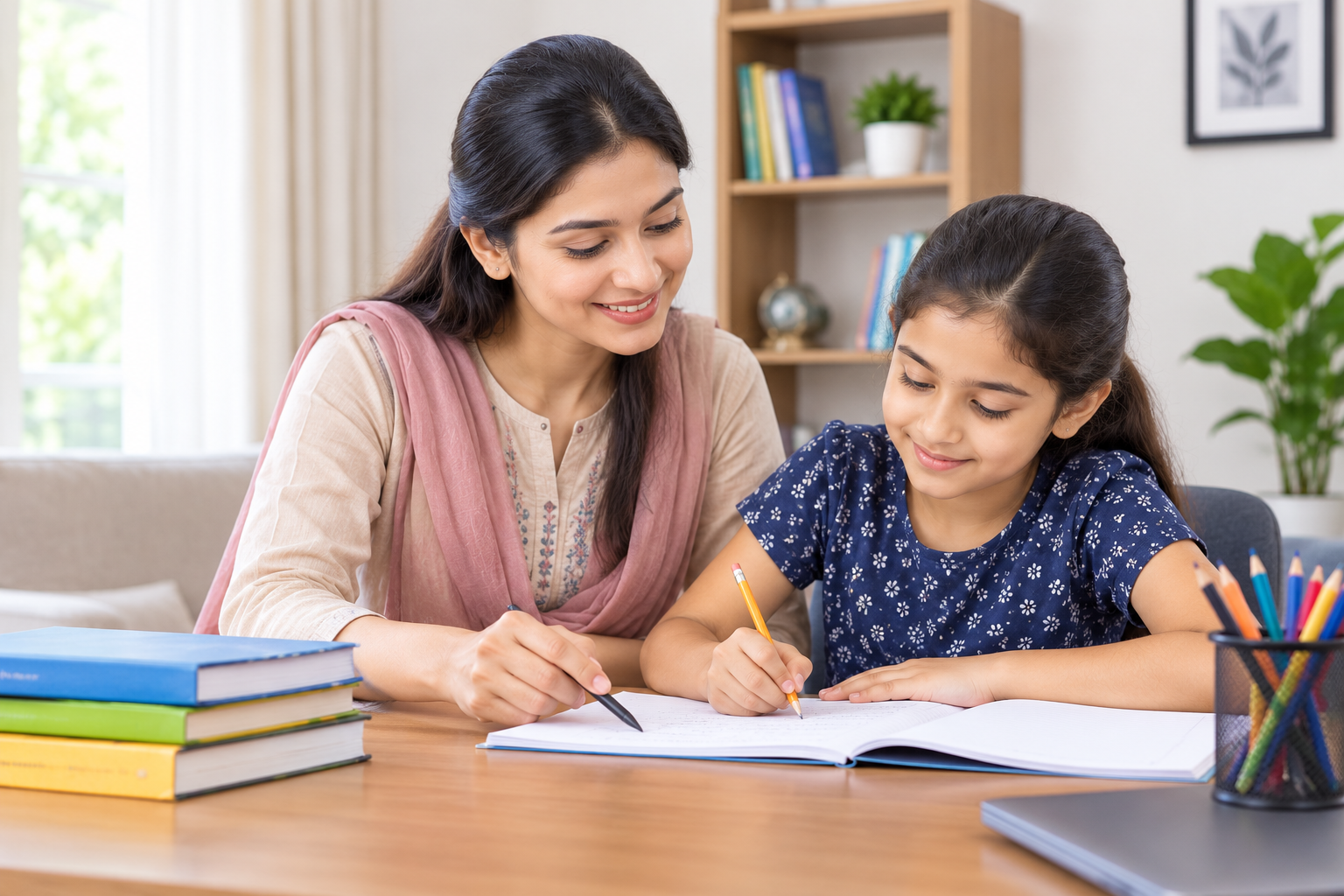 Home warm home tutoring session